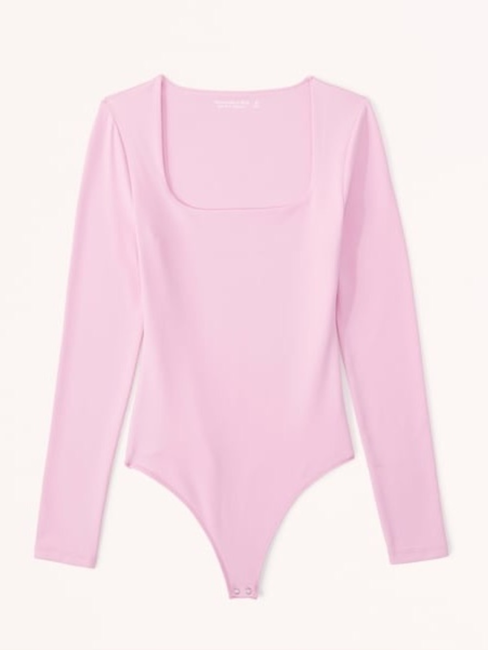 Abercrombie Long Sleeve Square Neck Pink Bodysuit